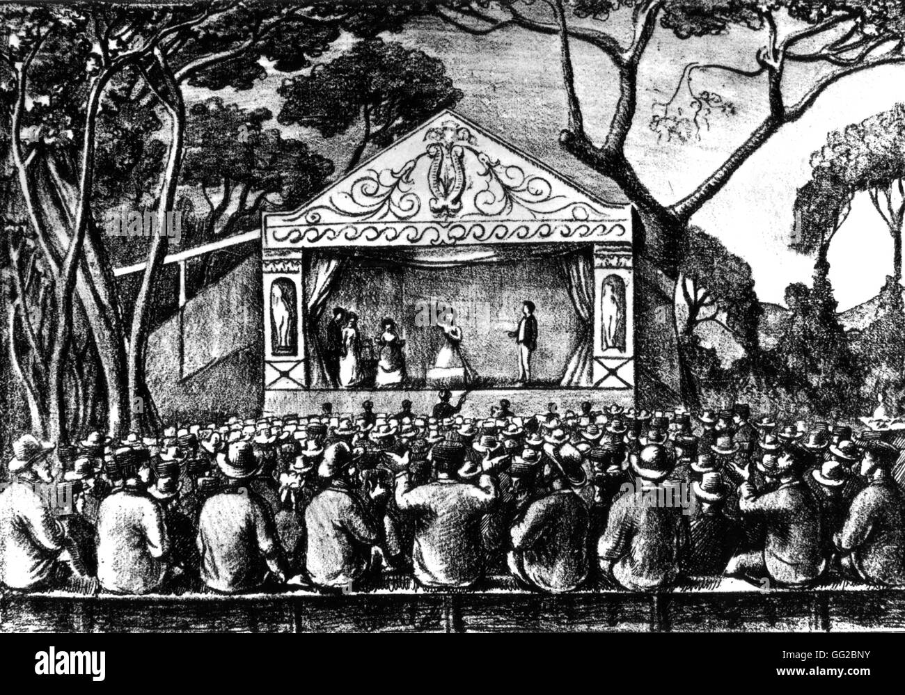 Île des Pins 'Album' (Nouvelle-Calédonie). Musée de l'intéressé, Louise Michel's Companion : un théâtre à l'île des Pins colonie pénale 1871 Banque D'Images