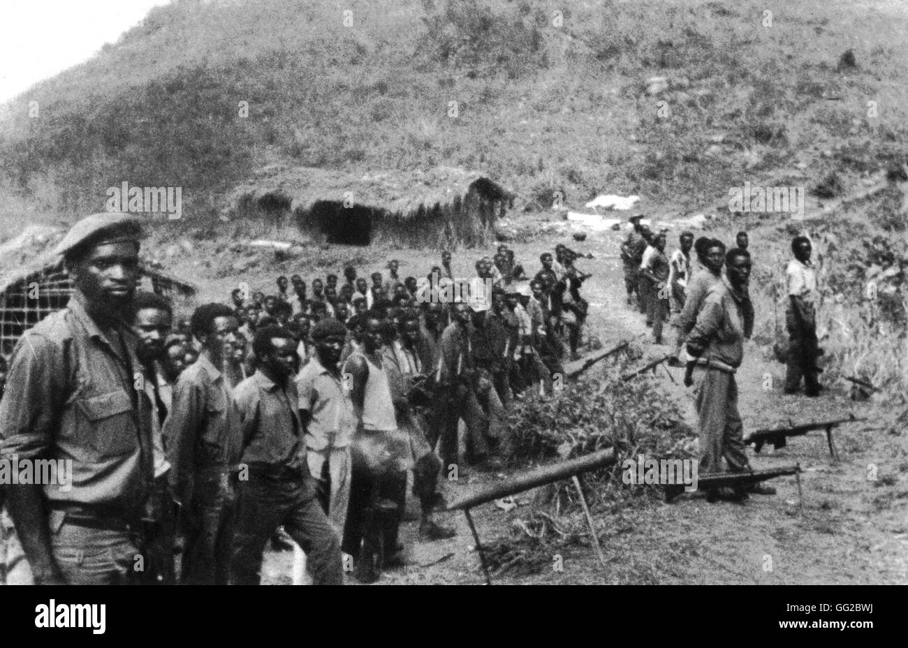 L'armée révolutionnaire congolais 1966 Congo (Zaïre) Banque D'Images