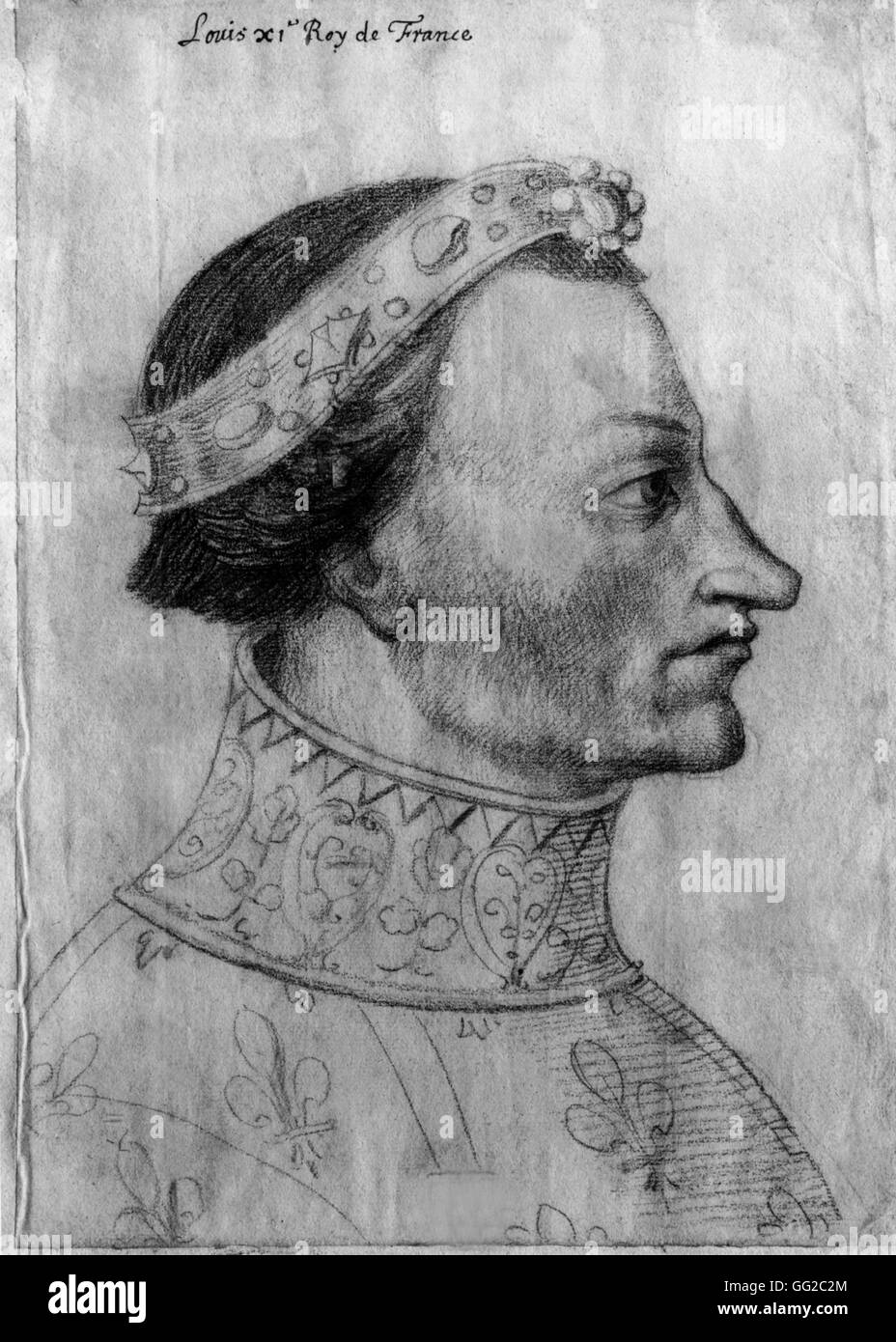 Louis XI, Roi de France 16e siècle France Banque D'Images