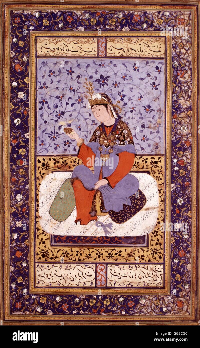 Miniature persane. École de Boukhara. L'école 1560-1570 Perse Paris, musée des arts décoratifs Banque D'Images