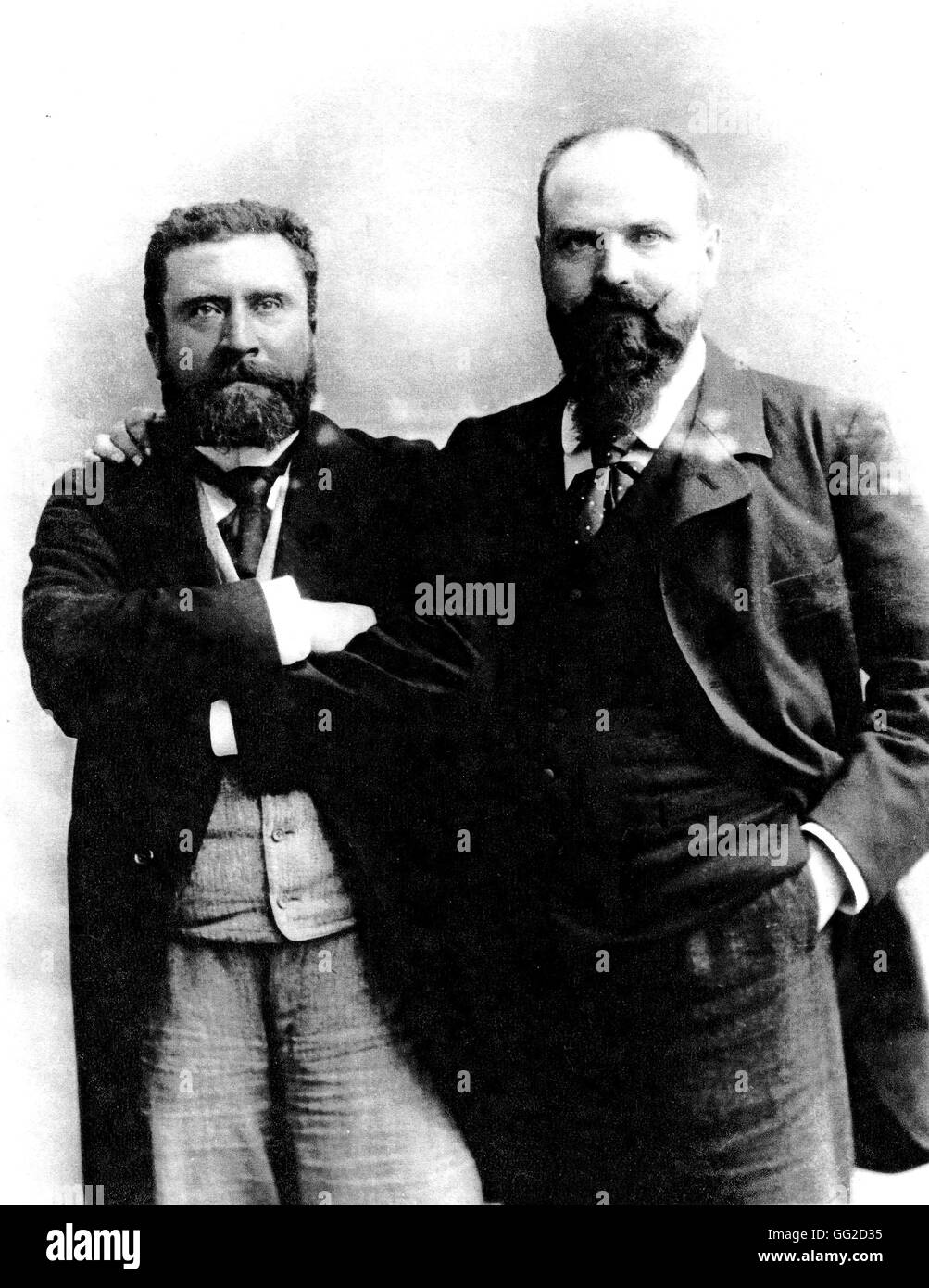 Jean Jaurès et Gerault Richard Photographie par Nadar 19e siècle France Banque D'Images
