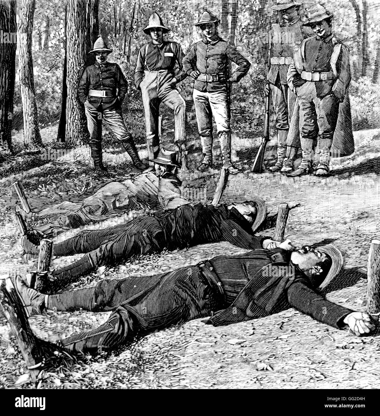Le mensonge eagle : les châtiments corporels dans l'armée américaine 1891 United States Banque D'Images