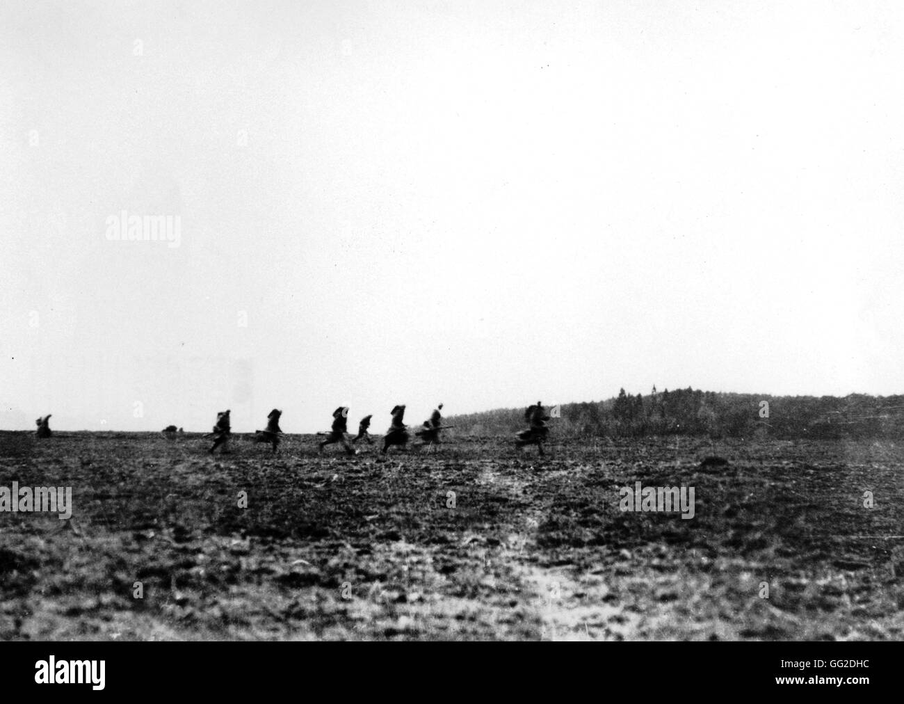 Dans la région de Nomeny, soldats d'exécution de la ligne de front, octobre 1915 France - la Première Guerre mondiale, Vincennes. Musée de la guerre Banque D'Images