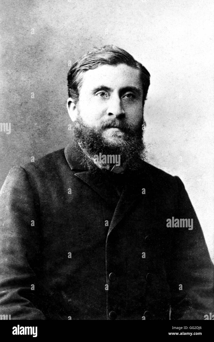 Jean Jaurès lorsqu'il était enseignant 19e siècle France Castres. Musée Jaurès Banque D'Images