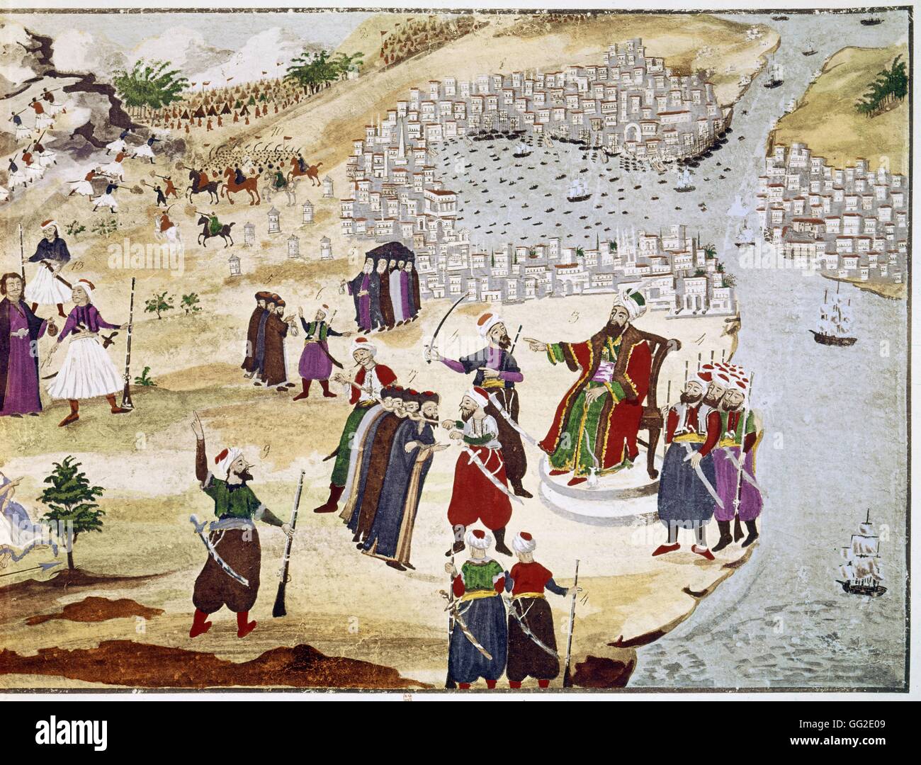 Makryannis tente du Sultan de Constantinople Turquie 19ème siècle Collection privée Banque D'Images