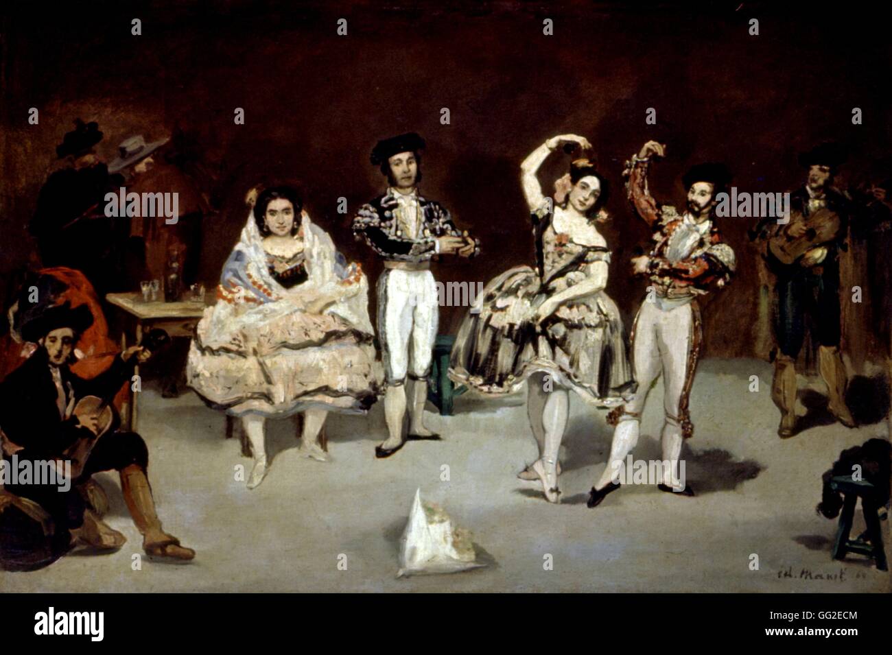 École Française Edouard Manet Ballet espagnol 1862 Huile sur toile (60,9 x 90,4 cm), la Phillips Collection de Washington Banque D'Images
