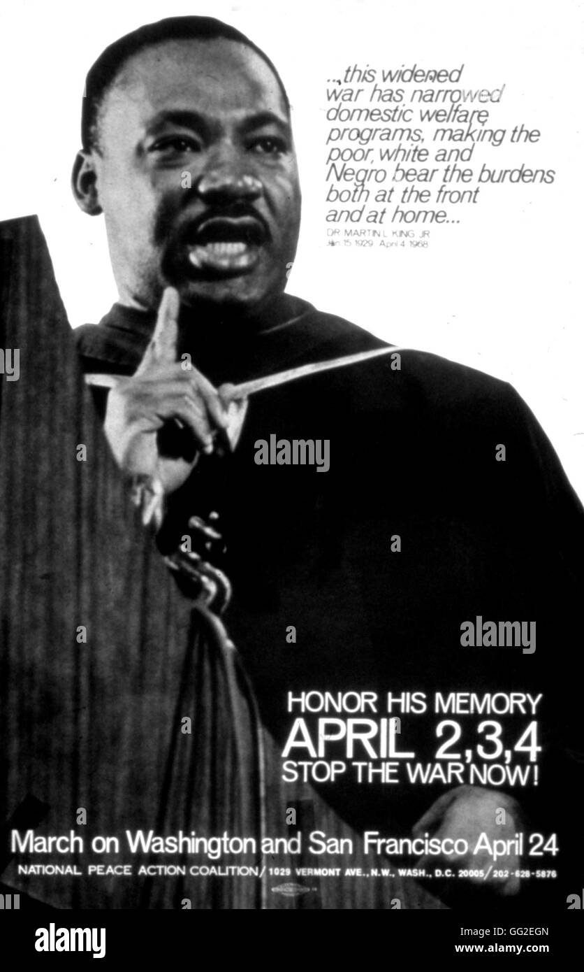 Affiche, Martin Luther King, livrant un discours lors de la Marche pour les droits civils 1963 United States Washington. Bibliothèque du Congrès Banque D'Images