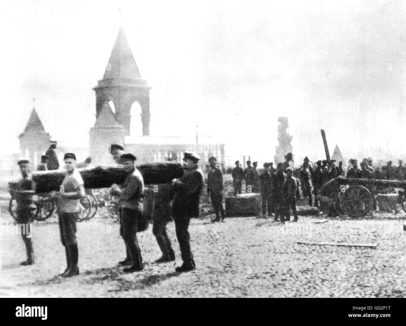 Moscou. Le premier travail de Lénine "communiste" Moscow-Kazan aturdaying pour le chemin de fer le 10 mai 1920 URSS Banque D'Images