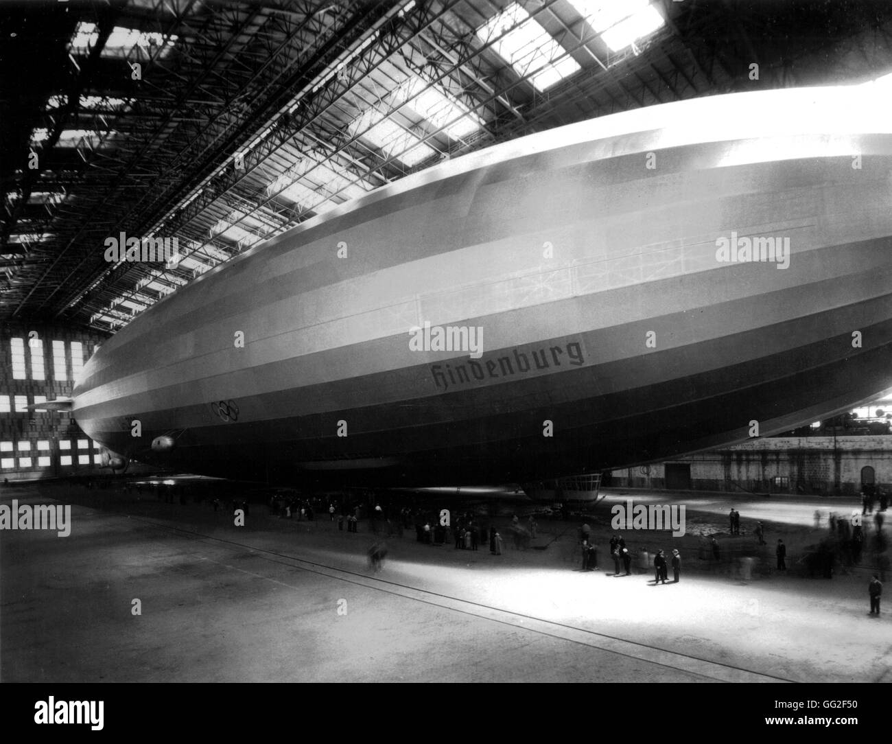 L 'Allemagne' Hindenburg 1936 Archives nationales, Washington Banque D'Images