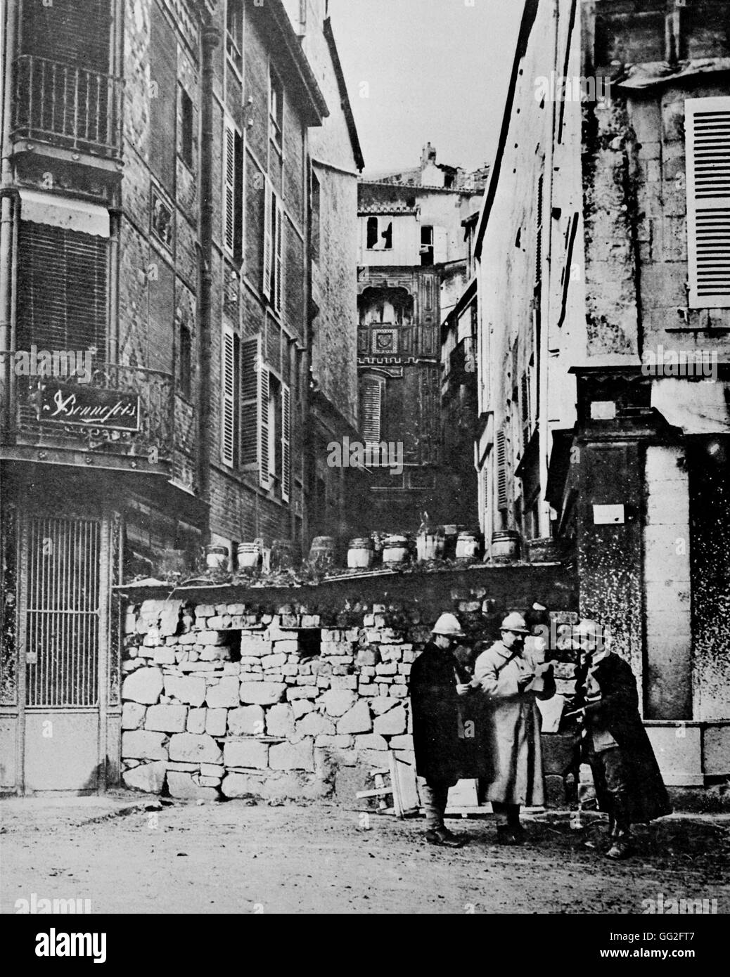Première Guerre mondiale, 1916 Verdun barricadé : reverie des défenses de la ville n'ont jamais été utilisés. Banque D'Images