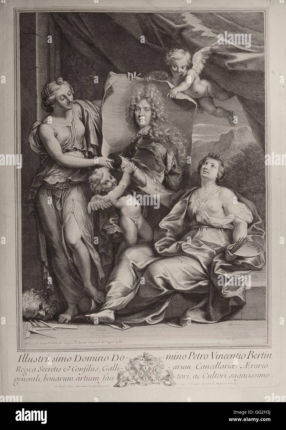Pierre-Vincent Bertin, (1653-1711), trésorier et amateur d'art français Banque D'Images