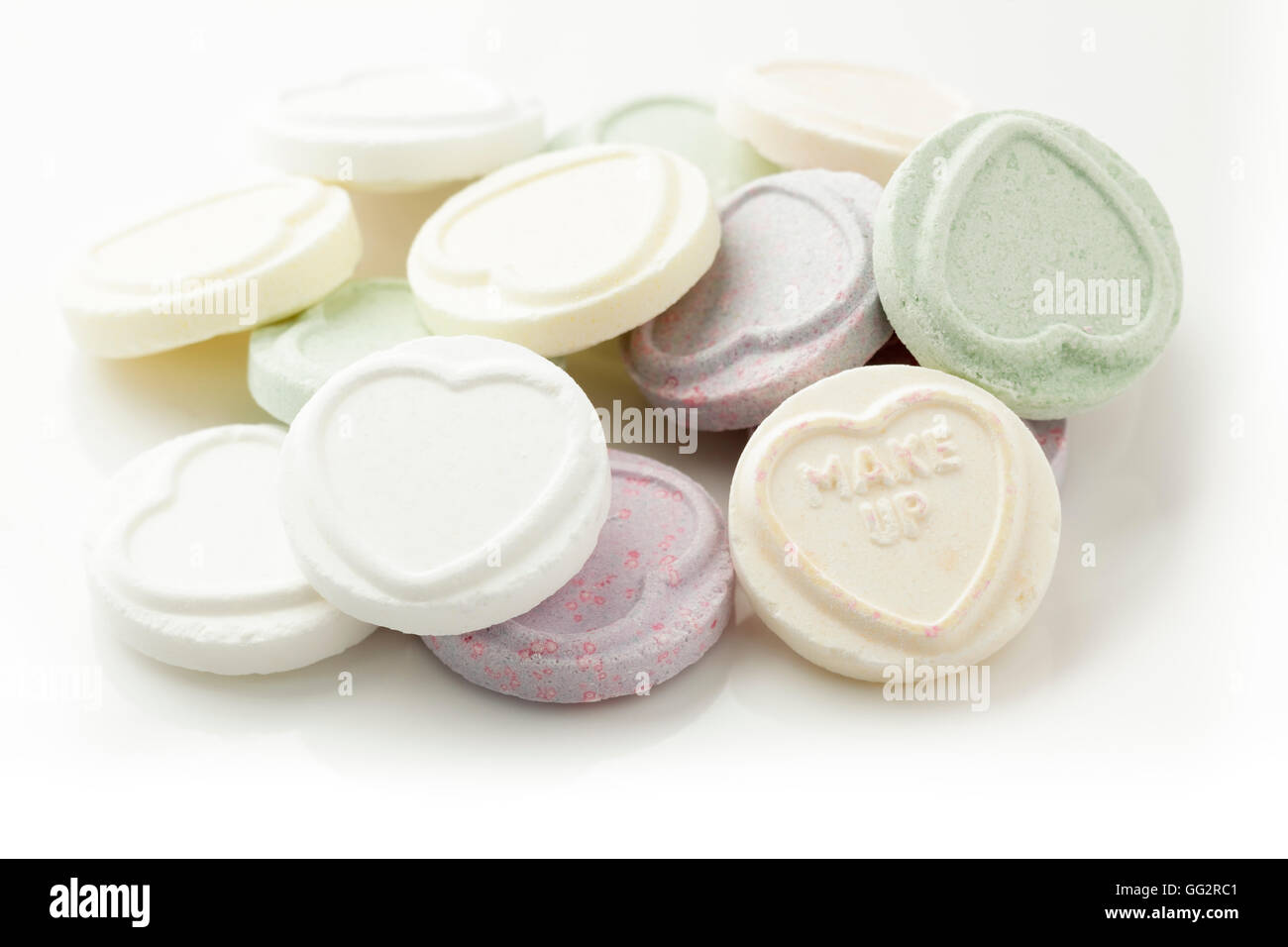 Love Hearts - Maquillage Banque D'Images