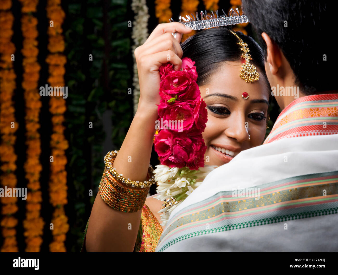 Mariée traditionnelle indienne Banque D'Images