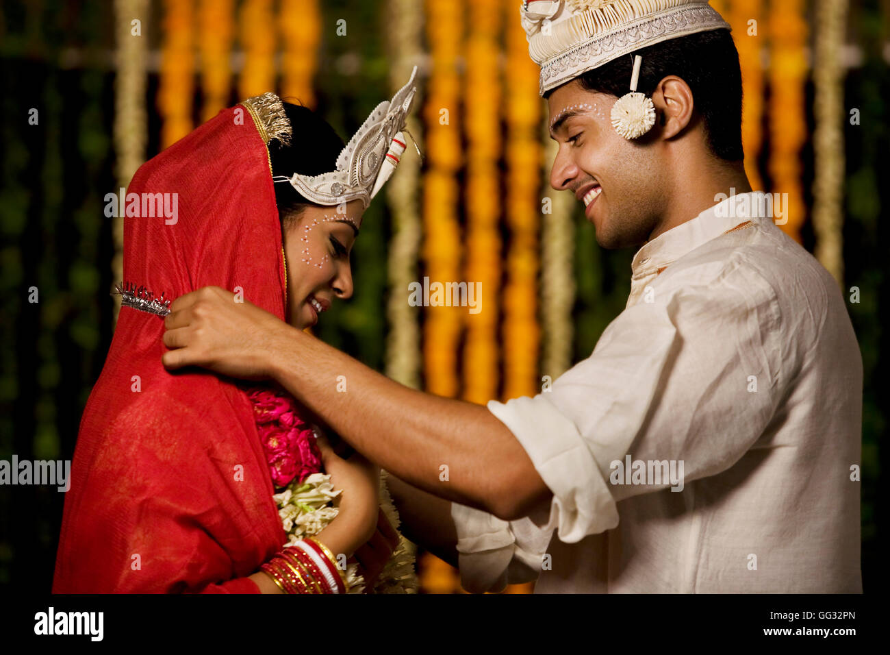 Cérémonie de mariage indien Banque D'Images