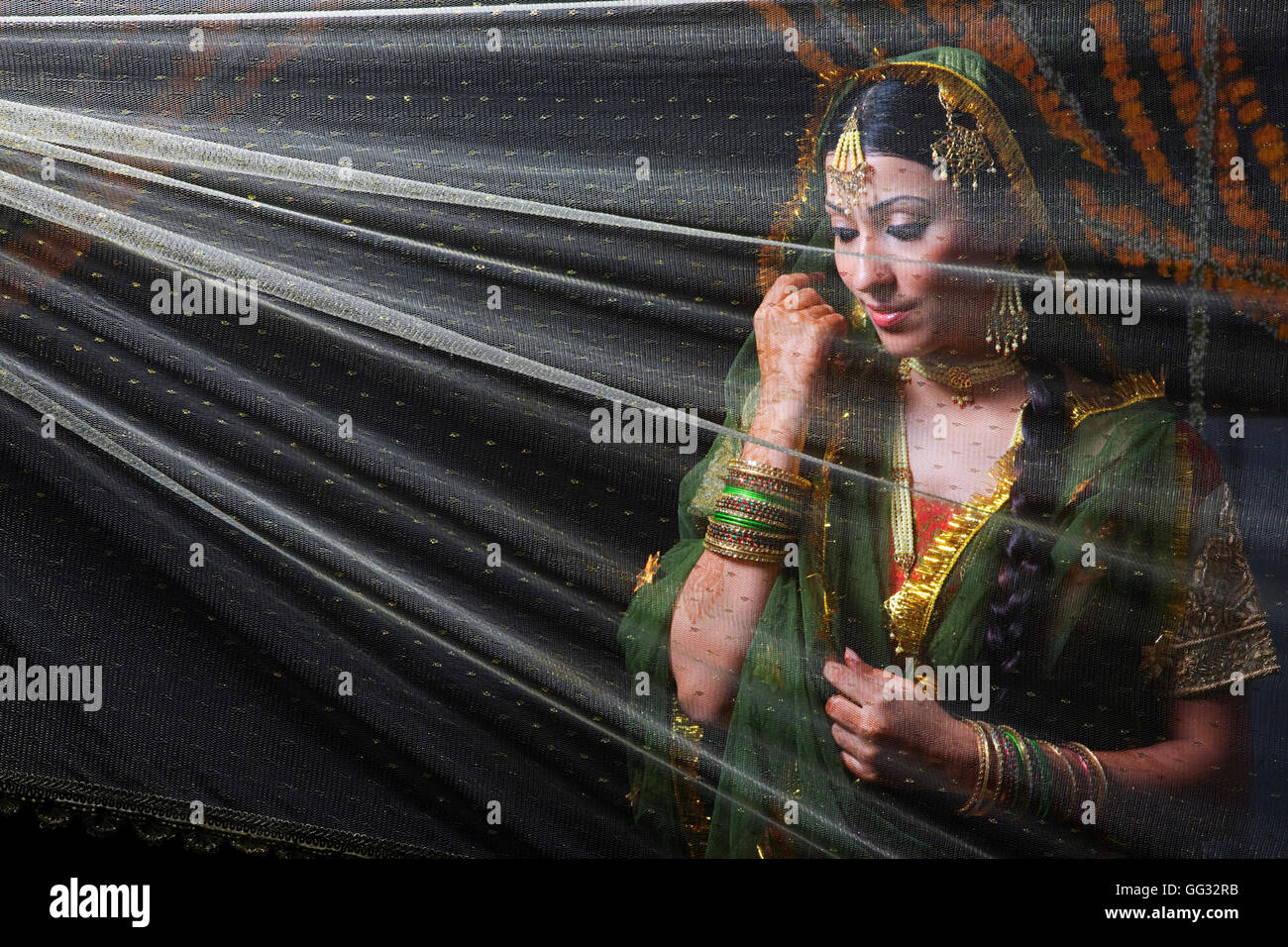 Portrait d'une femme musulmane Banque D'Images