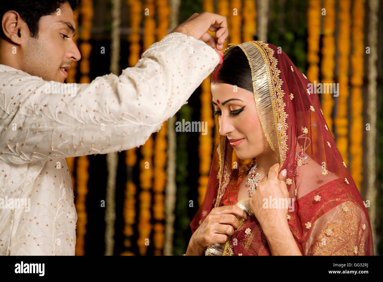 Cérémonie de mariage hindou Banque D'Images