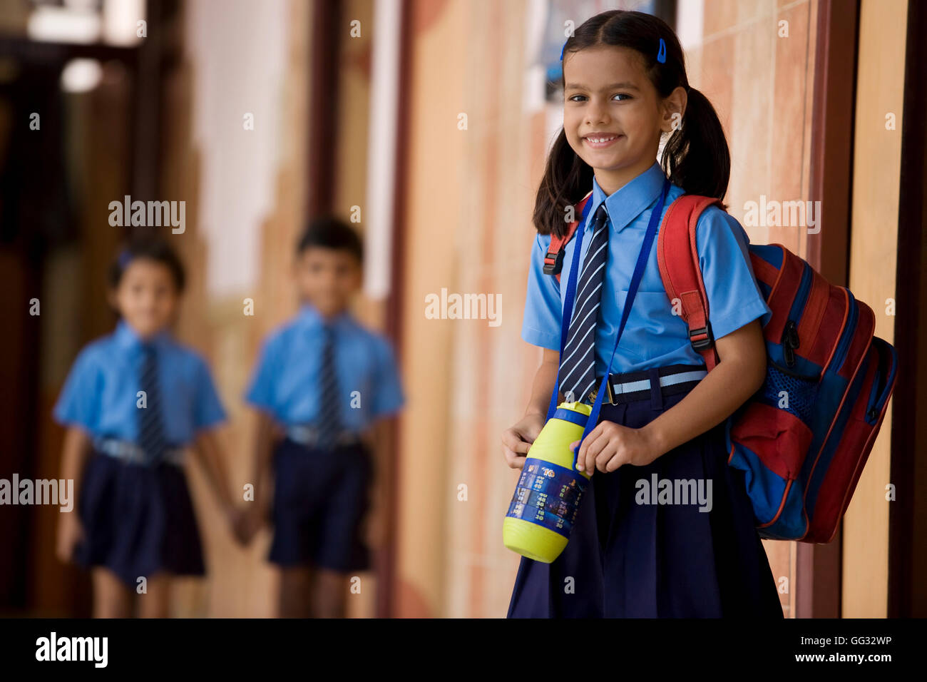 Portrait d'une fille de l'école Banque D'Images