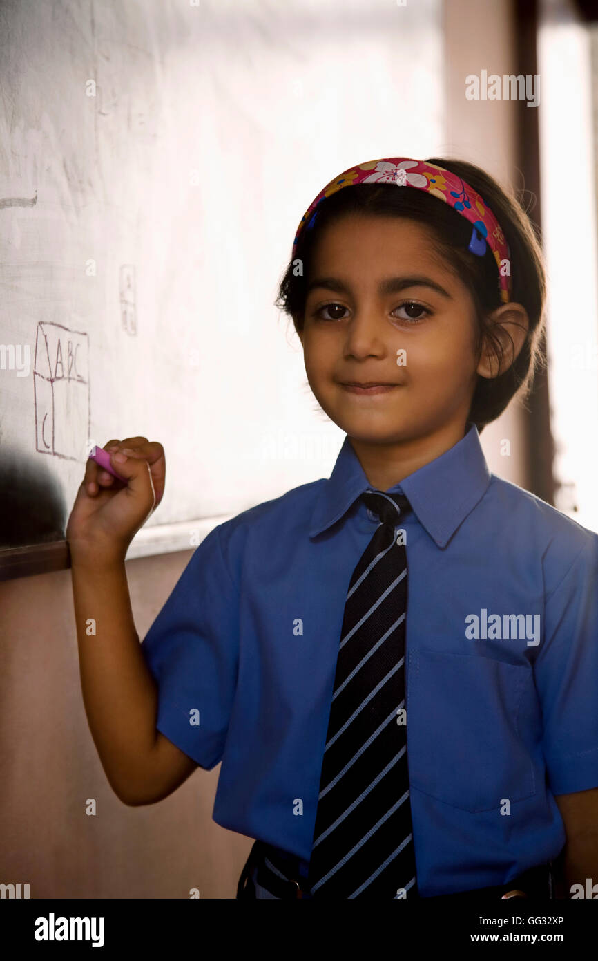 Dessin sur le tableau noir Banque D'Images