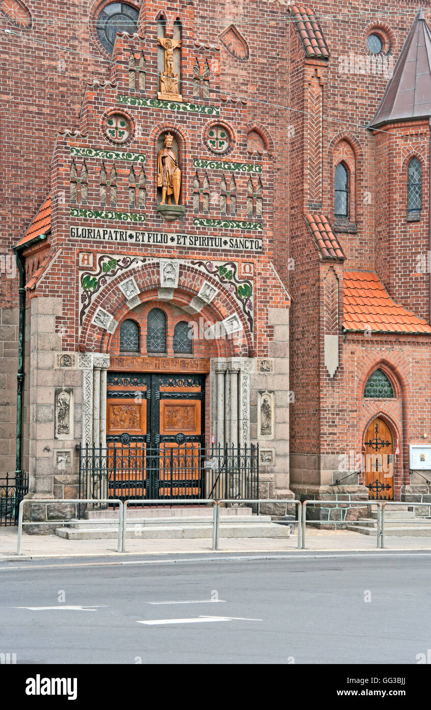 Odense, Fionie, Skt Albani, Église Flakhaven, Danemark, Scandinavie, Europe, Banque D'Images