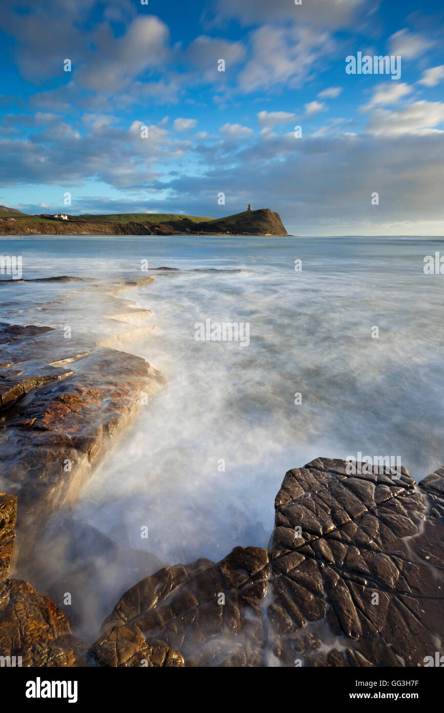 La baie de Kimmeridge ; à la Tour Clavell à Dorset, UK ; Banque D'Images