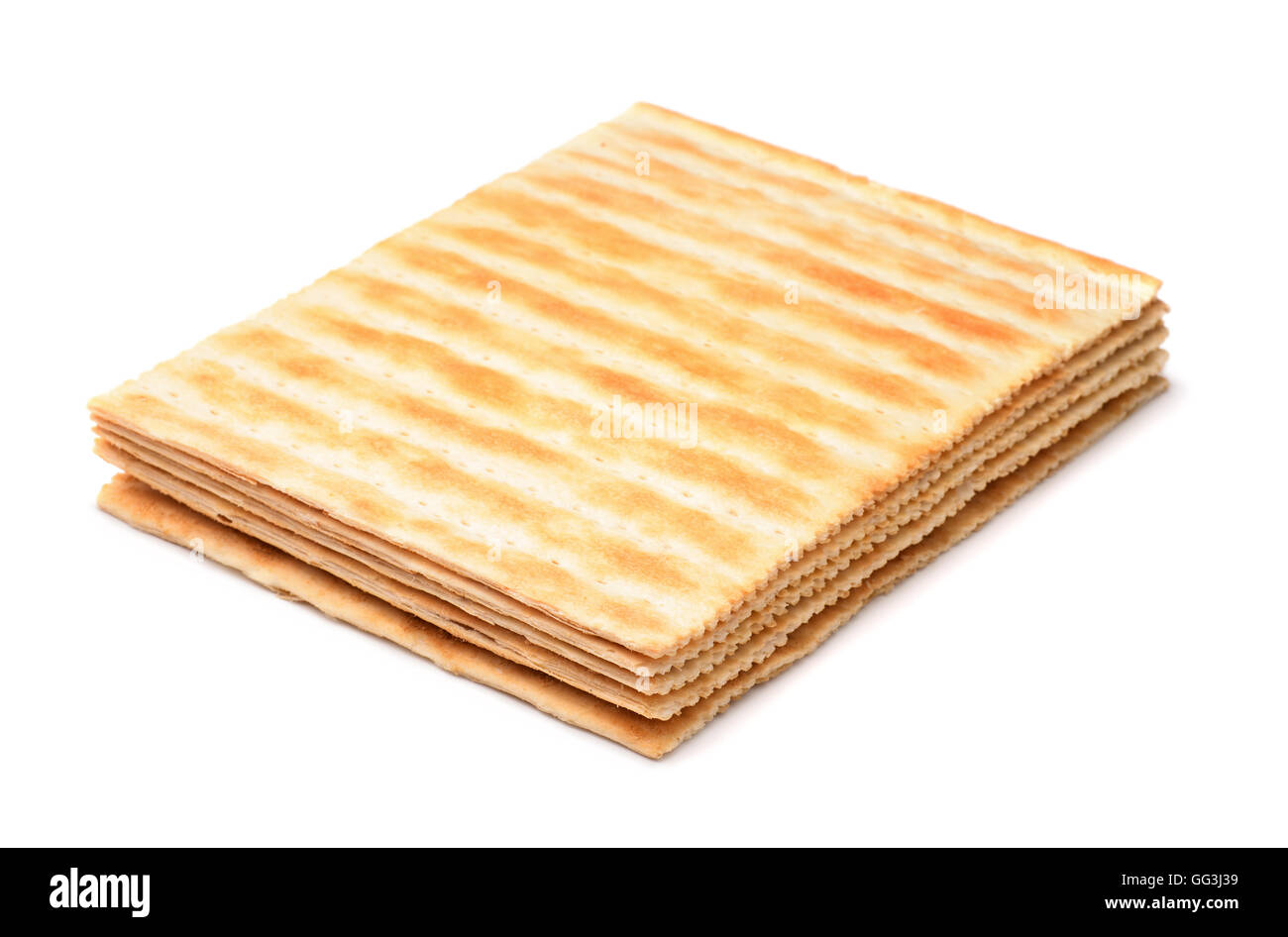 Des feuilles de pâte feuilletée au four isolated on white Banque D'Images