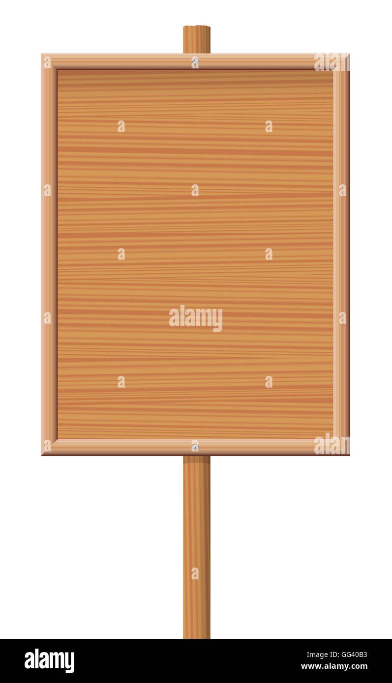 Information board - texture en bois et non étiquetés. Banque D'Images