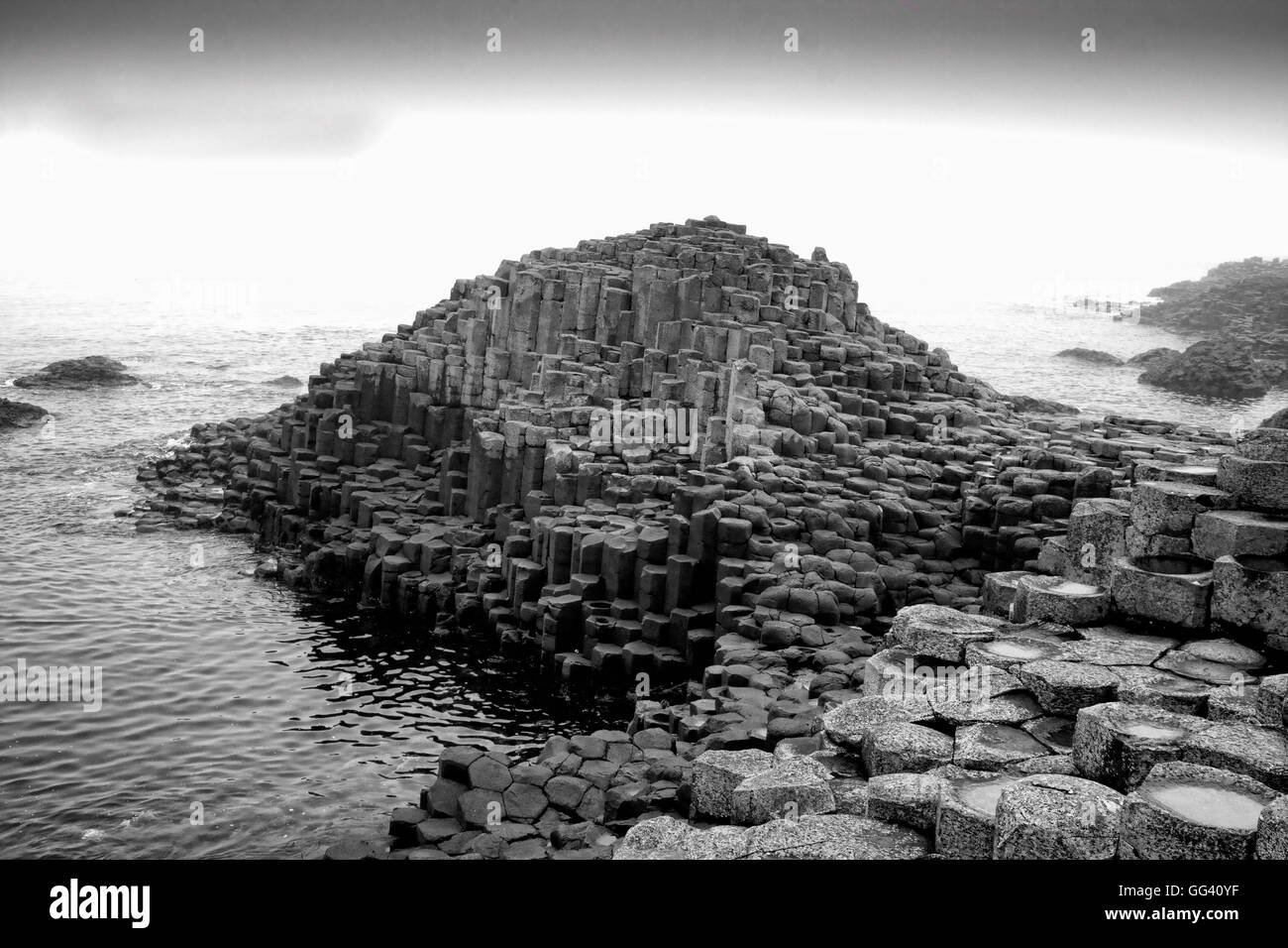 Giant's Causeway Moyle Irlande du Nord Banque D'Images