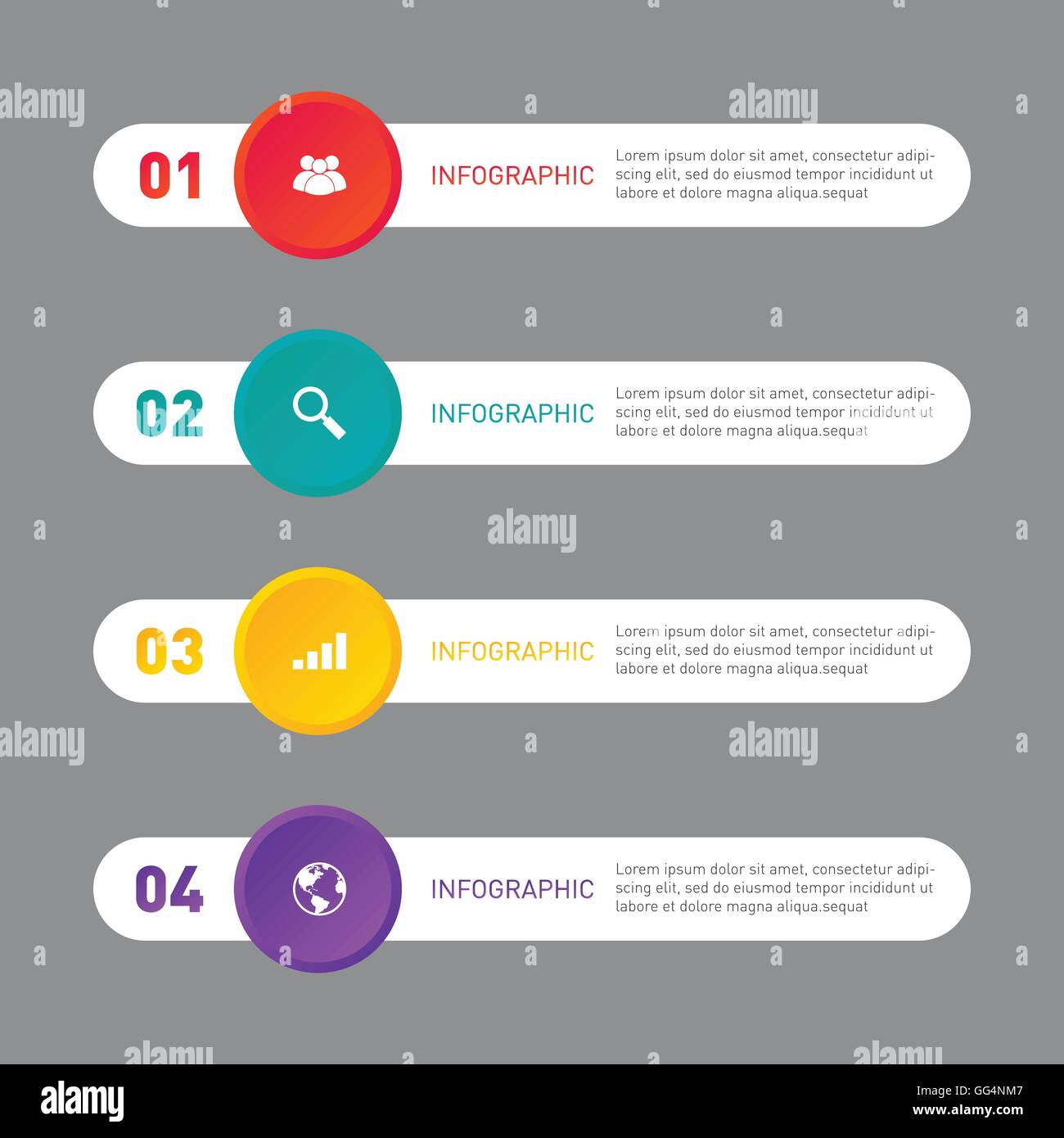 Infographie rapport d'entreprise modèle de page élément design vector illustration Illustration de Vecteur