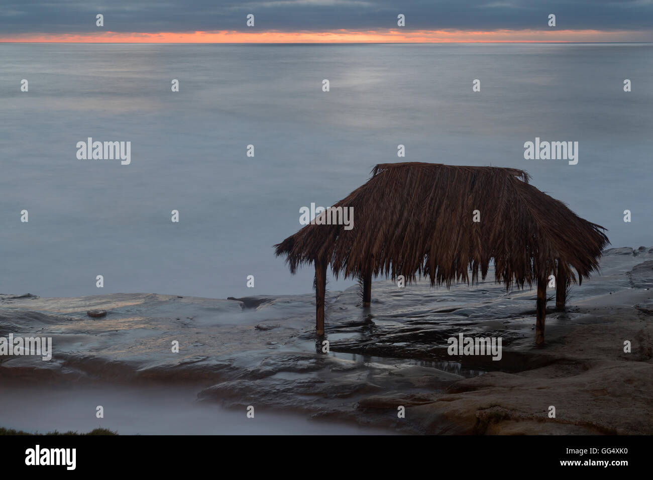 Surf Shack à Windnsea Beach, La Jolla, Californie Banque D'Images