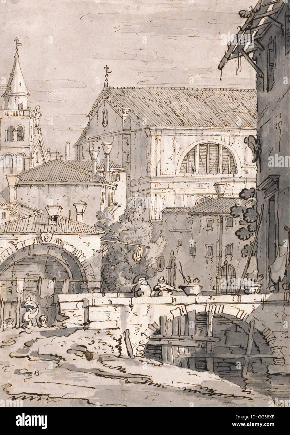 Canaletto - Fantaisie vénitienne Banque D'Images