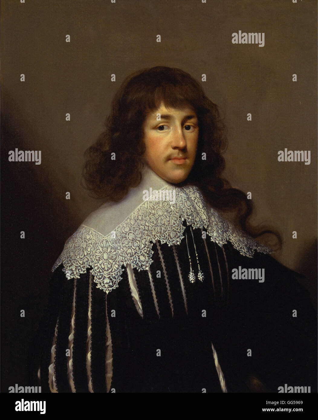 Cornelius Johnson - Portrait d'un homme, probablement Sir Francis Godolphin Banque D'Images