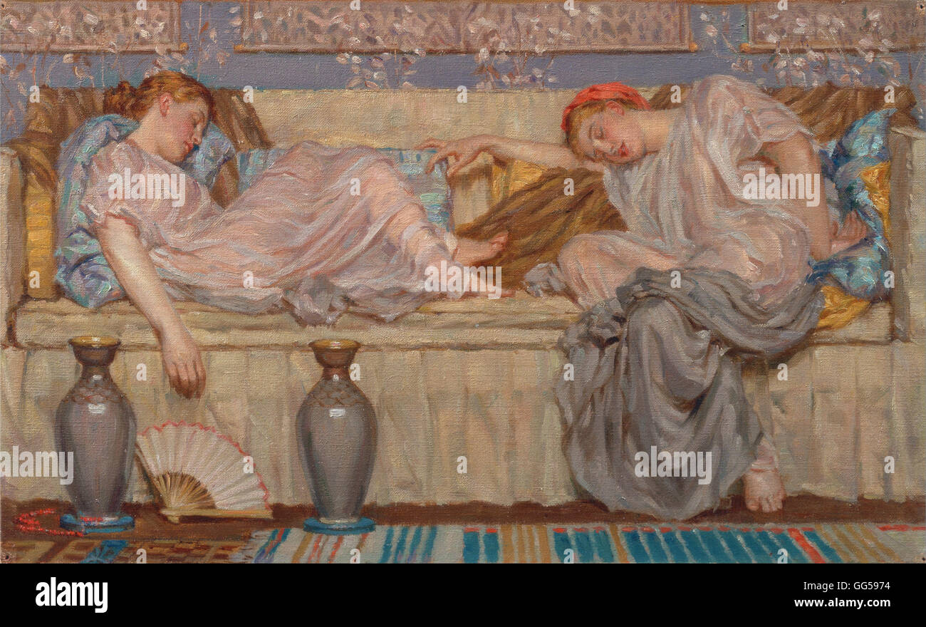 Albert Joseph Moore - Perles (étude) Banque D'Images