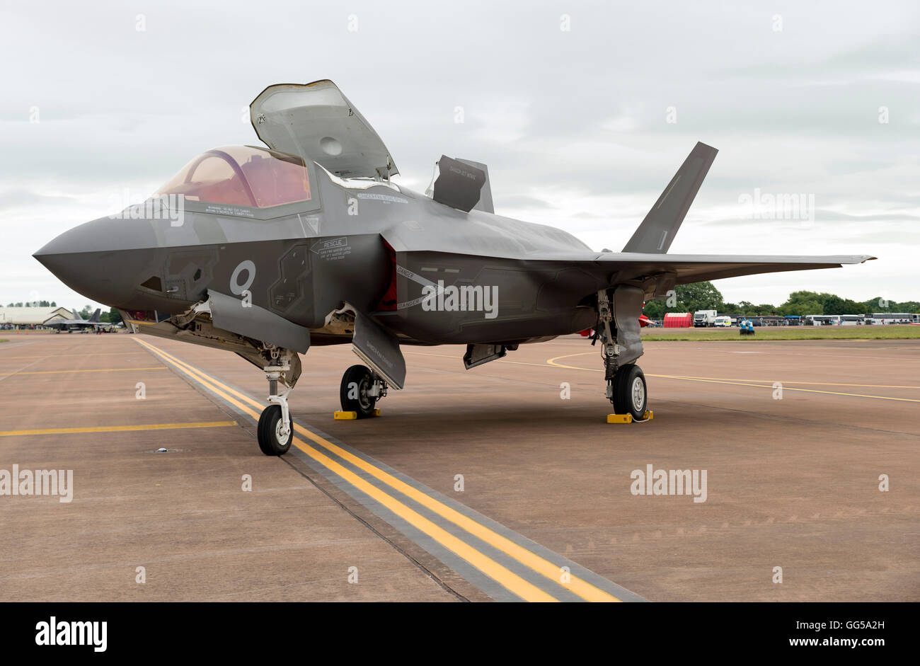 F35B Lightning II destinés à Royal Navy/Royal Air Force au Royal International Air Tattoo 2016 Banque D'Images