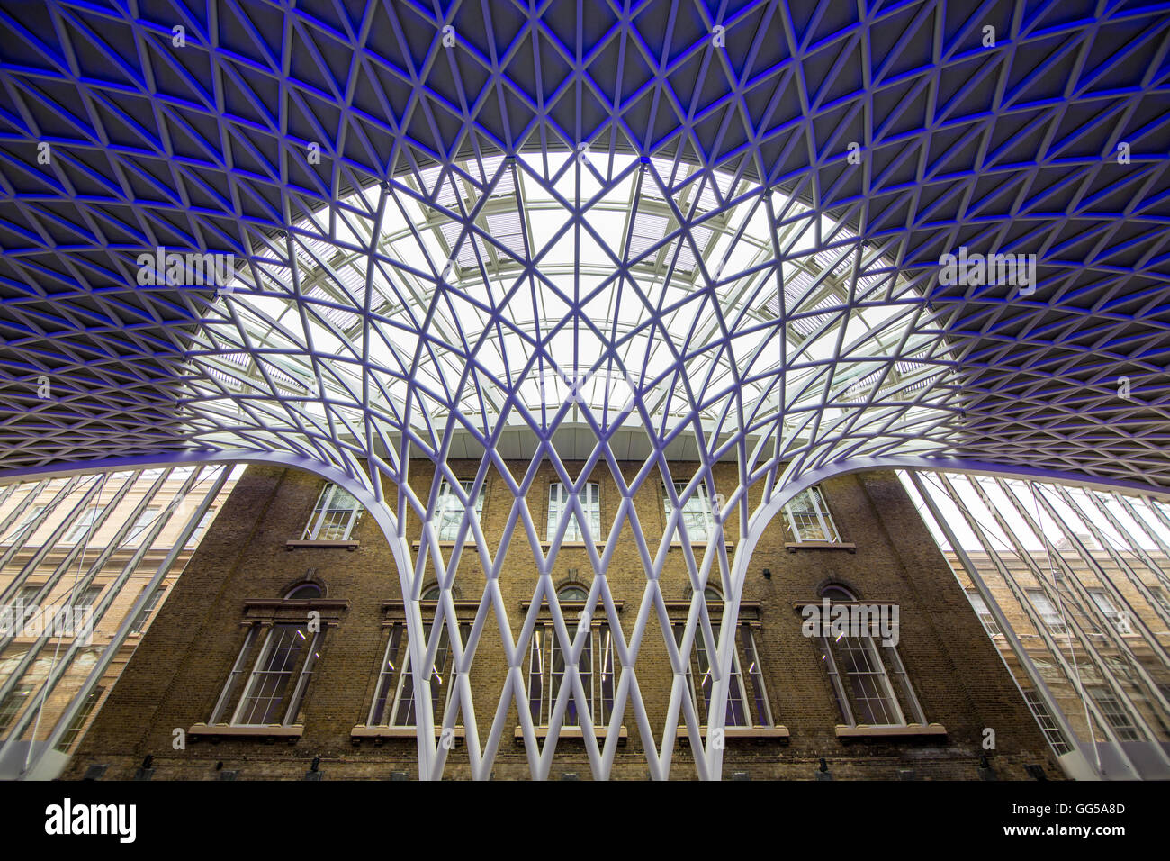 La gare de King's Cross, Londres, Angleterre, Royaume-Uni Banque D'Images