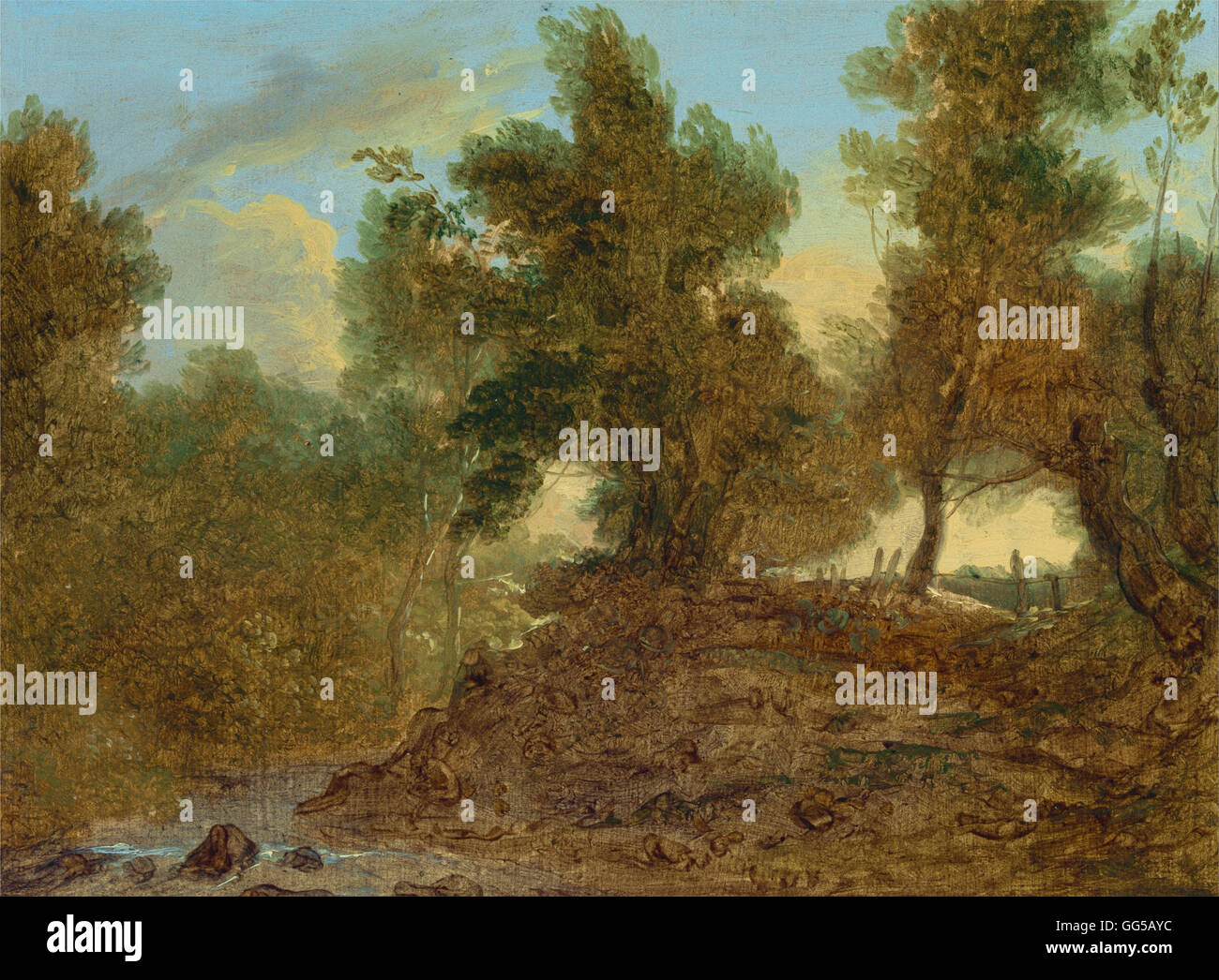 Benjamin Barker - un paysage à Wick, Gloucestershire, 'ci-dessous les rochers' Banque D'Images