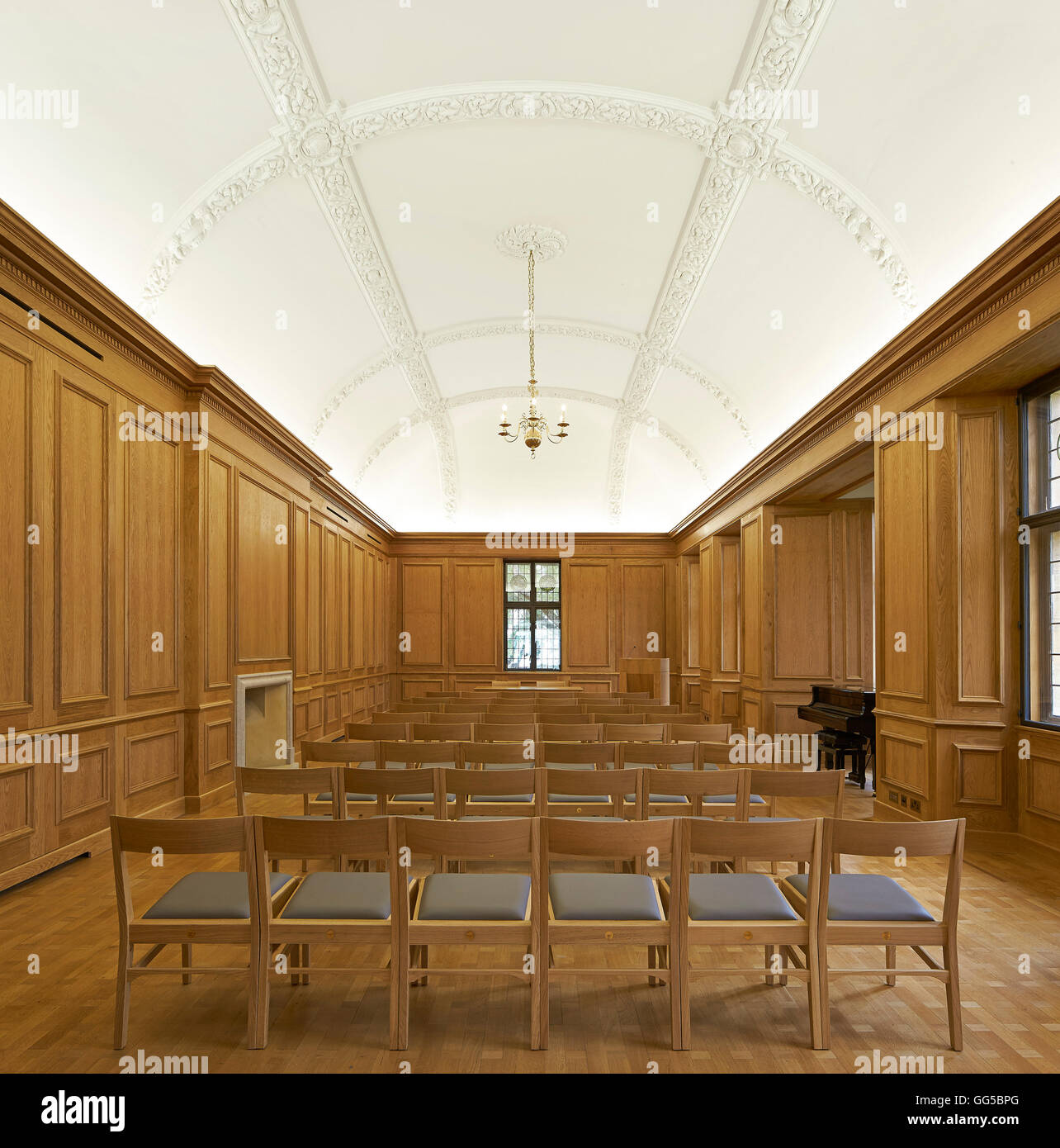 Rénovation intérieur de Oakeshott Prix. Le jardin des capacités au Lincoln College, Oxford, Royaume-Uni. Architecte : Stanton Williams, 2015. Banque D'Images