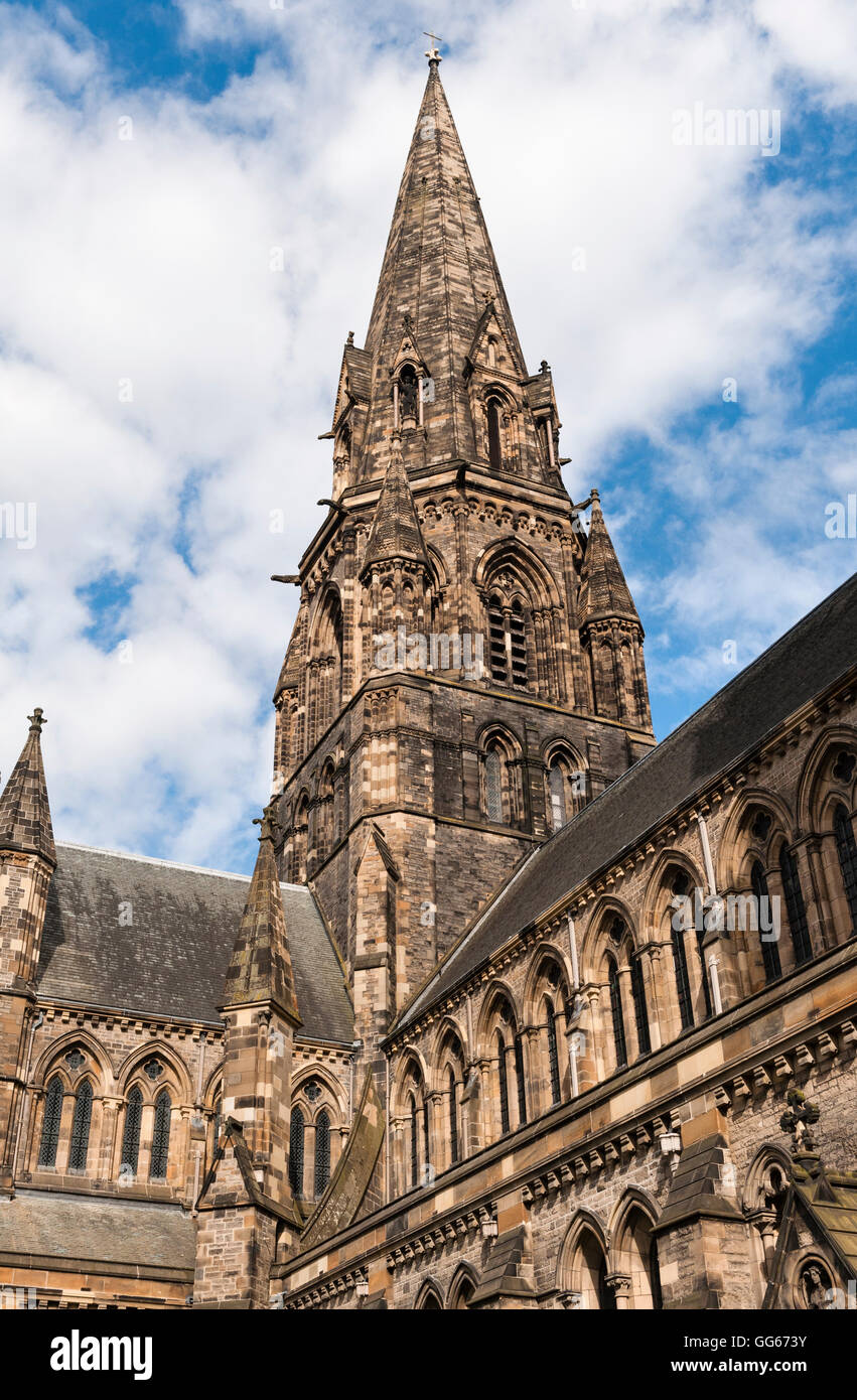 La Cathédrale St Mary (épiscopal), Palmerston Place, Édimbourg. Un bâtiment gothique conçue par Sir George Gilbert Scott en 1874 Banque D'Images