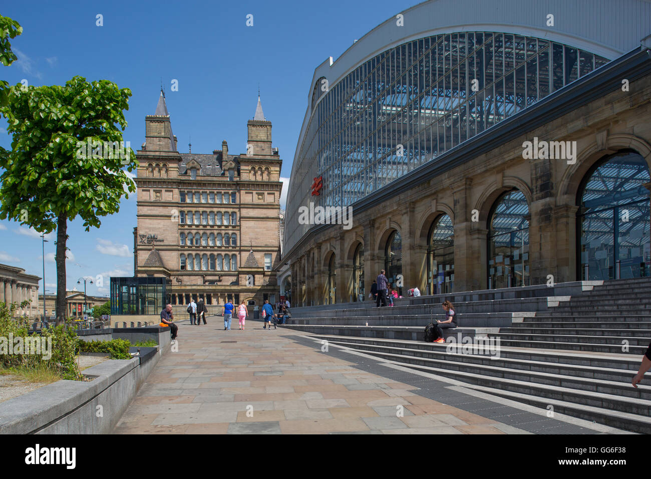 La gare de Liverpool Lime Street, Liverpool, Merseyside, Angleterre, Royaume-Uni, Europe Banque D'Images