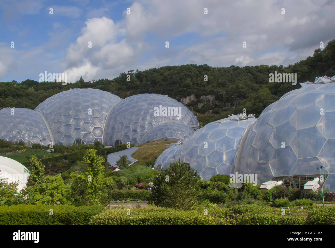 Le biome de l'Eden Project à Cornwall en Angleterre Banque D'Images