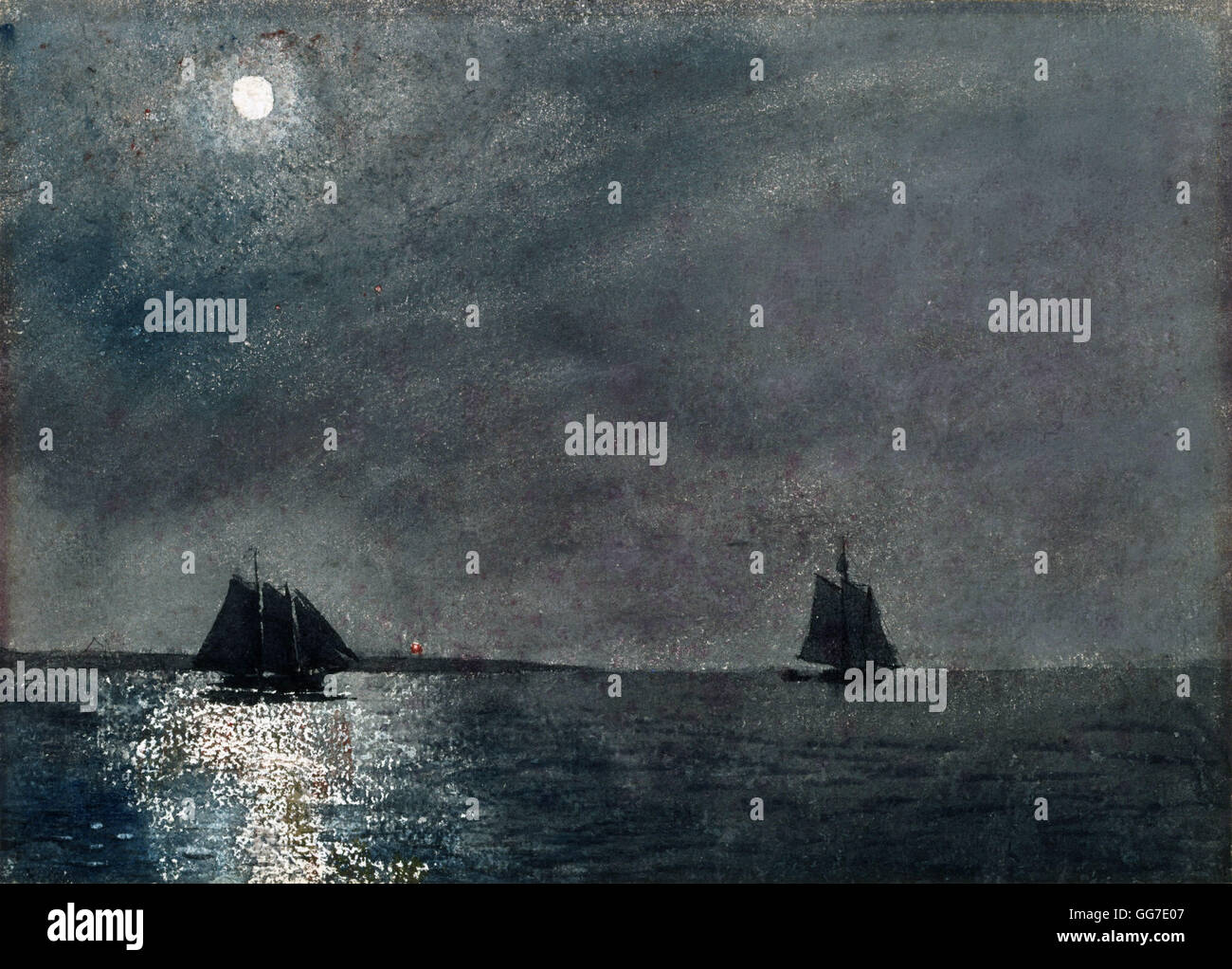 Point de l'est la lumière par Winslow Homer Banque D'Images