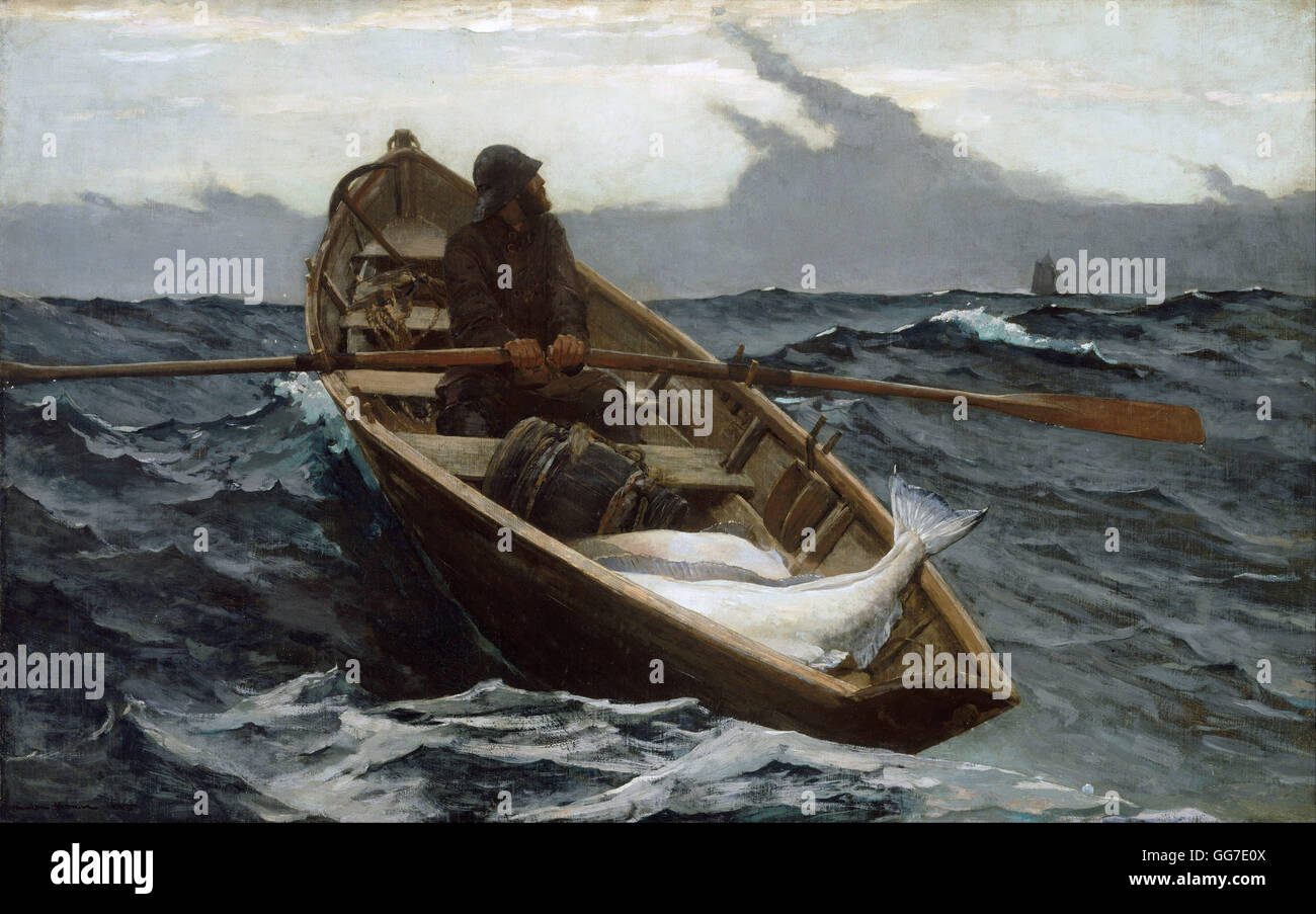L'avertissement de brouillard par Winslow Homer Banque D'Images