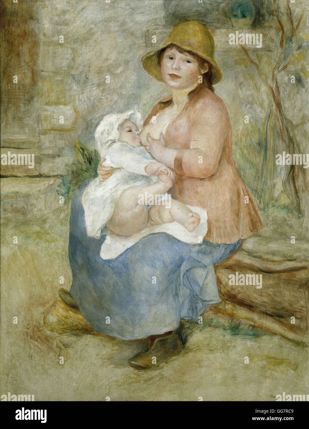 Congé de maternité par Pierre-Auguste Renoir Banque D'Images