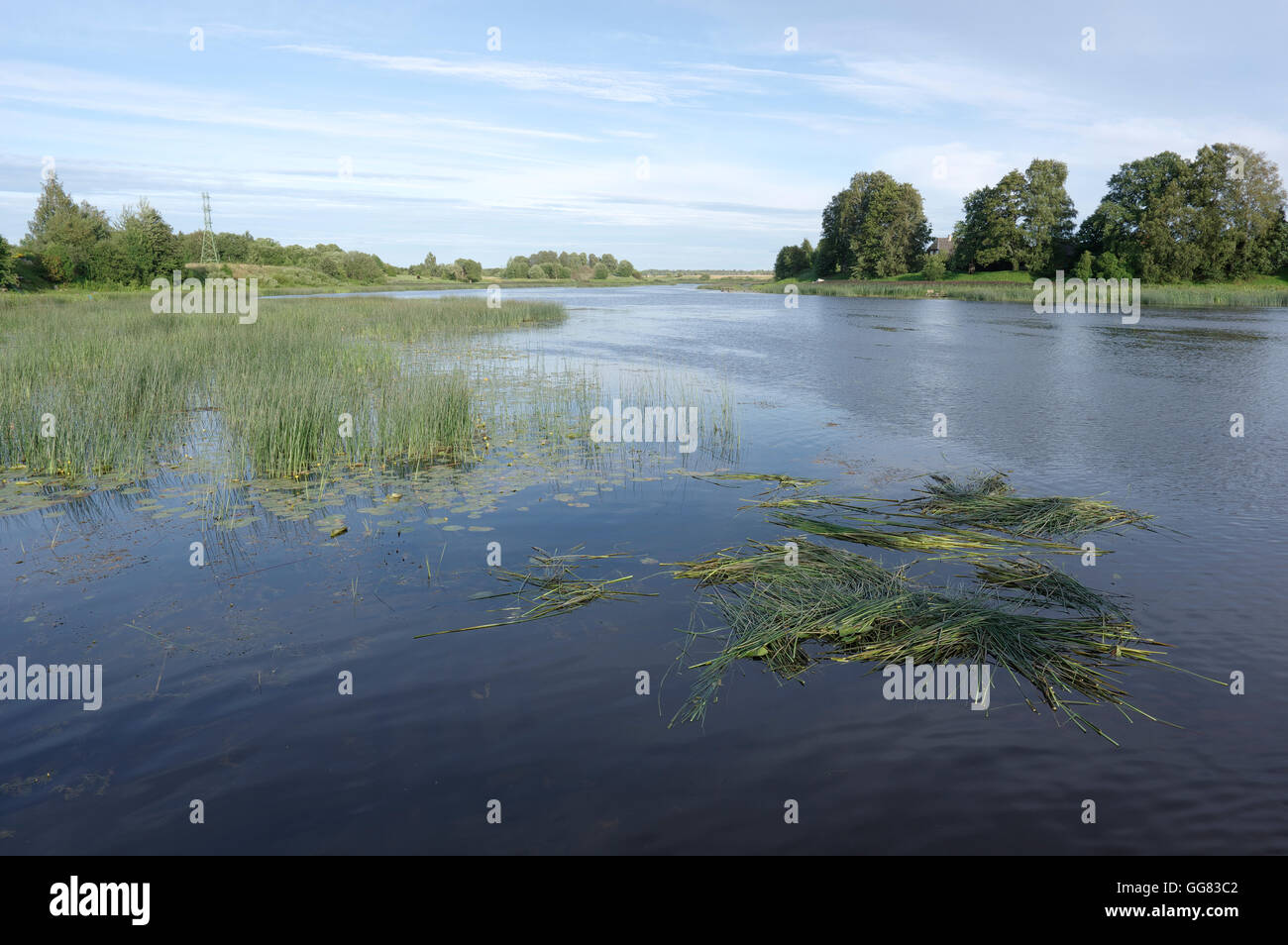 Salaca river. Salacgriva Lettonie Banque D'Images