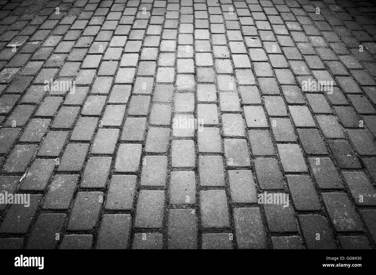 Route de galets gris fond photo avec effet de perspective Banque D'Images