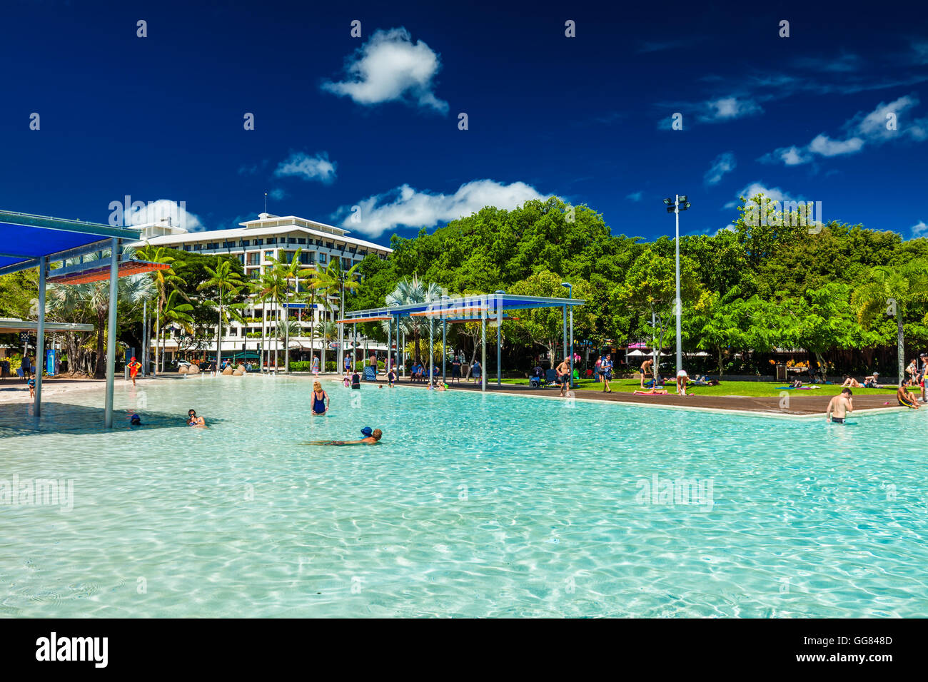 Cairns Australie 27 Mars 2016 Piscine Lagon Tropical Sur