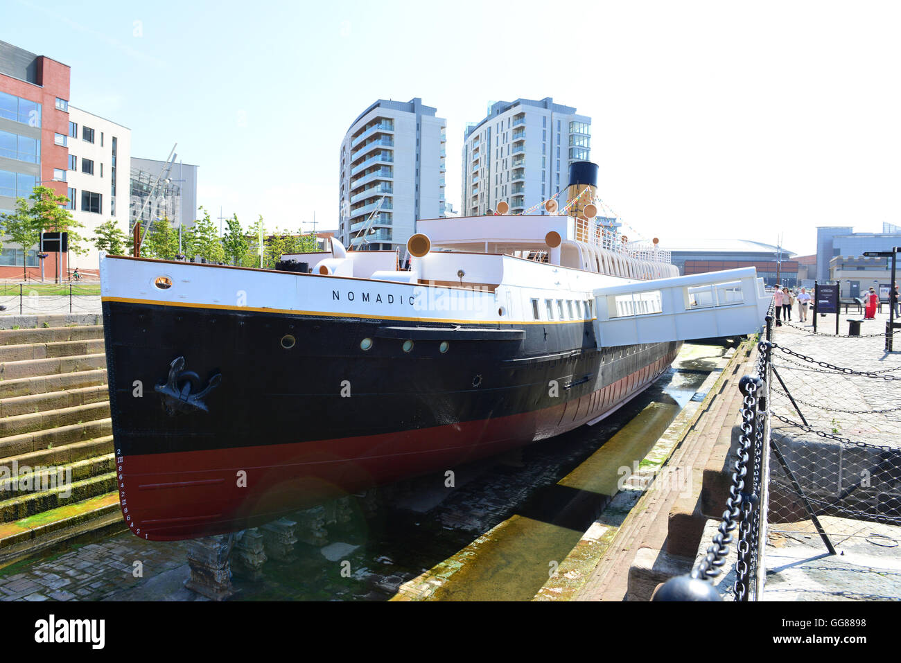 Le SS Nomadic a berté bébé du Titanic Building, Belfast Banque D'Images