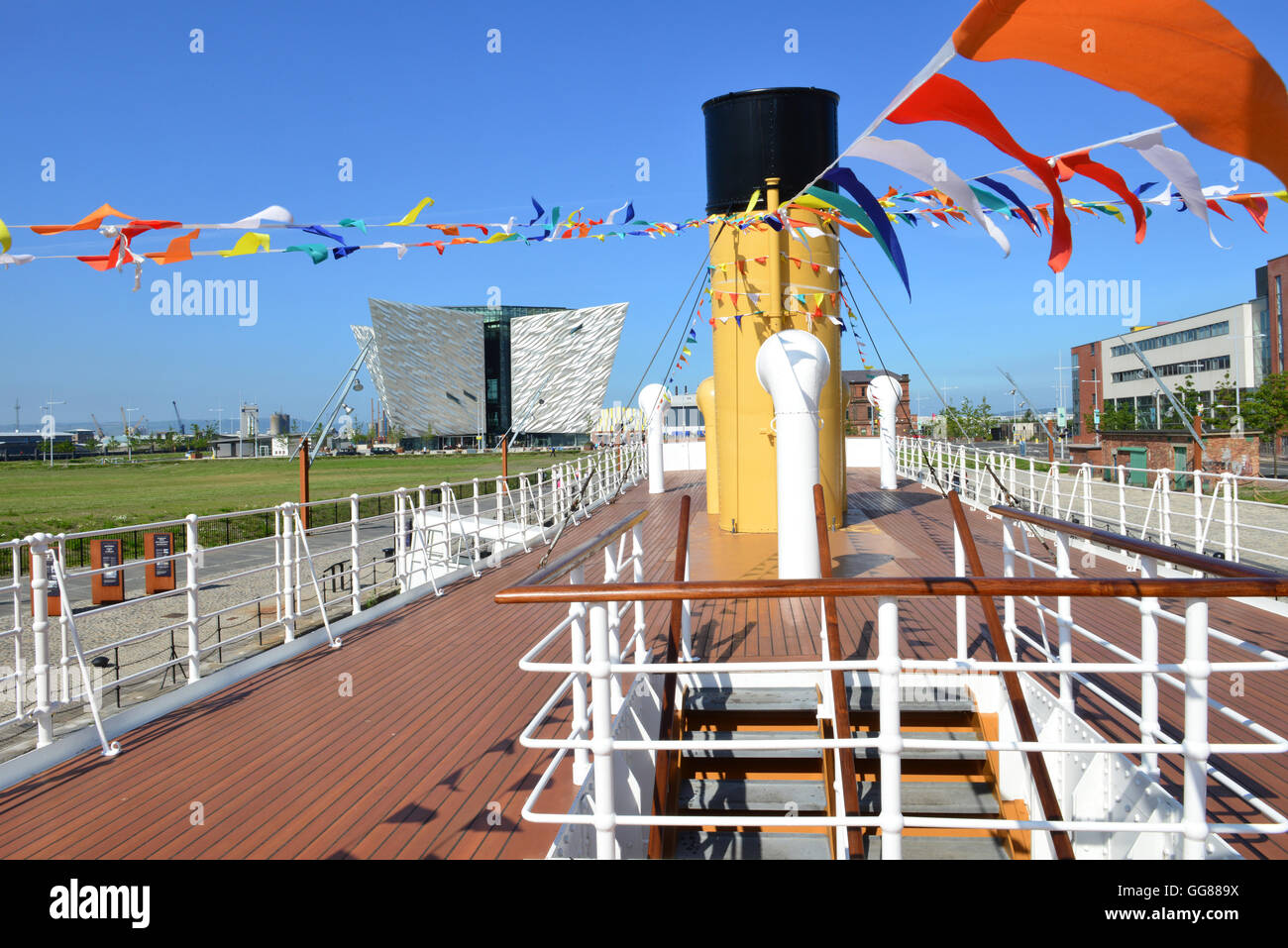 Le SS Nomadic a berté bébé du Titanic Building, Belfast Banque D'Images