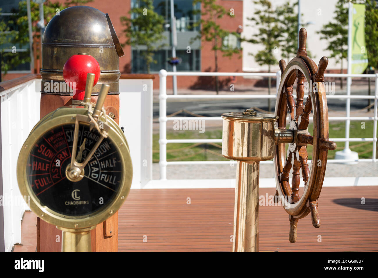 Le SS Nomadic a berté bébé du Titanic Building, Belfast Banque D'Images