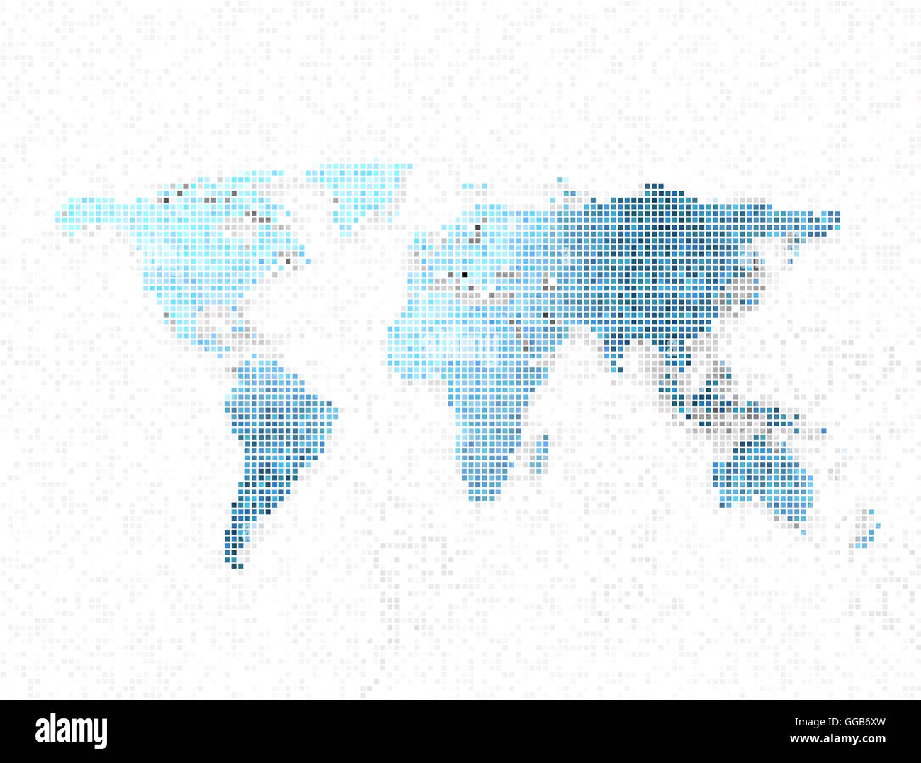 Pixel 3d design world map Banque D'Images
