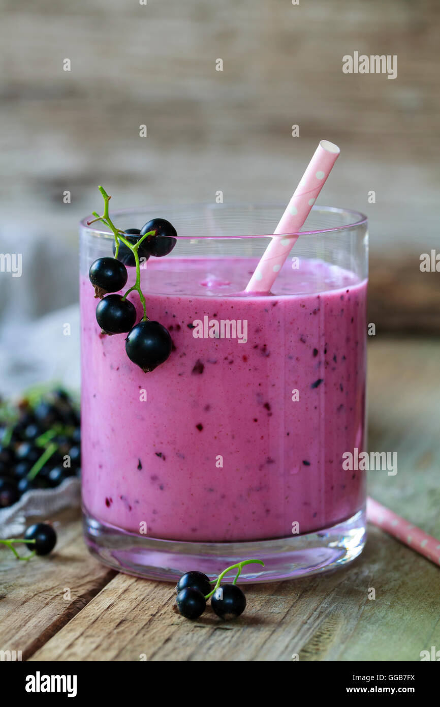 Smoothie cassis Banque D'Images